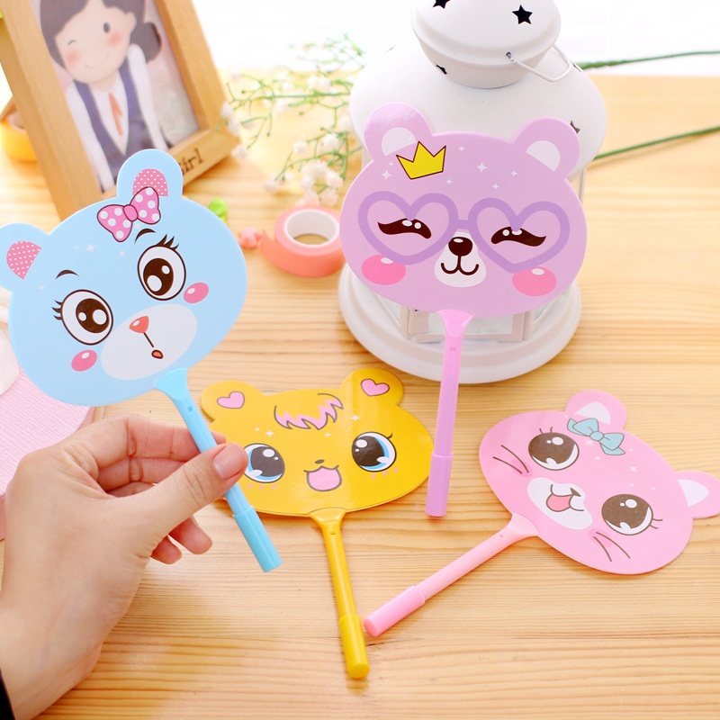 Cartoon Creative Plastic Cute Fan Pen QRCode Ballpoint Pen Advertising Pen Gift Pen T