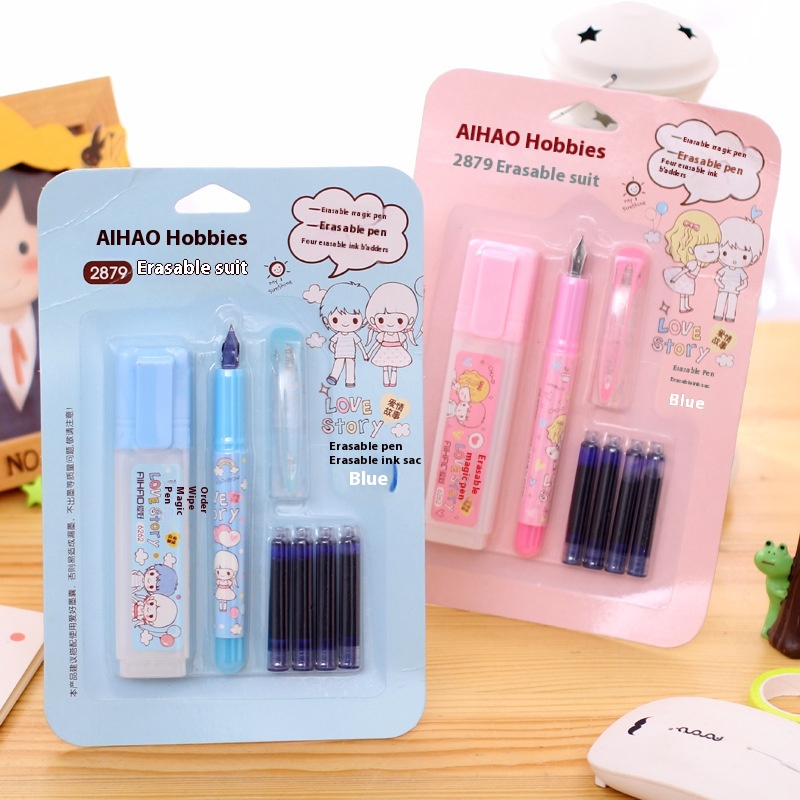 GB003 Hobby Erasable Pen Set Water Pen Creative Gift Pen Student Prize Yiwu Stationery