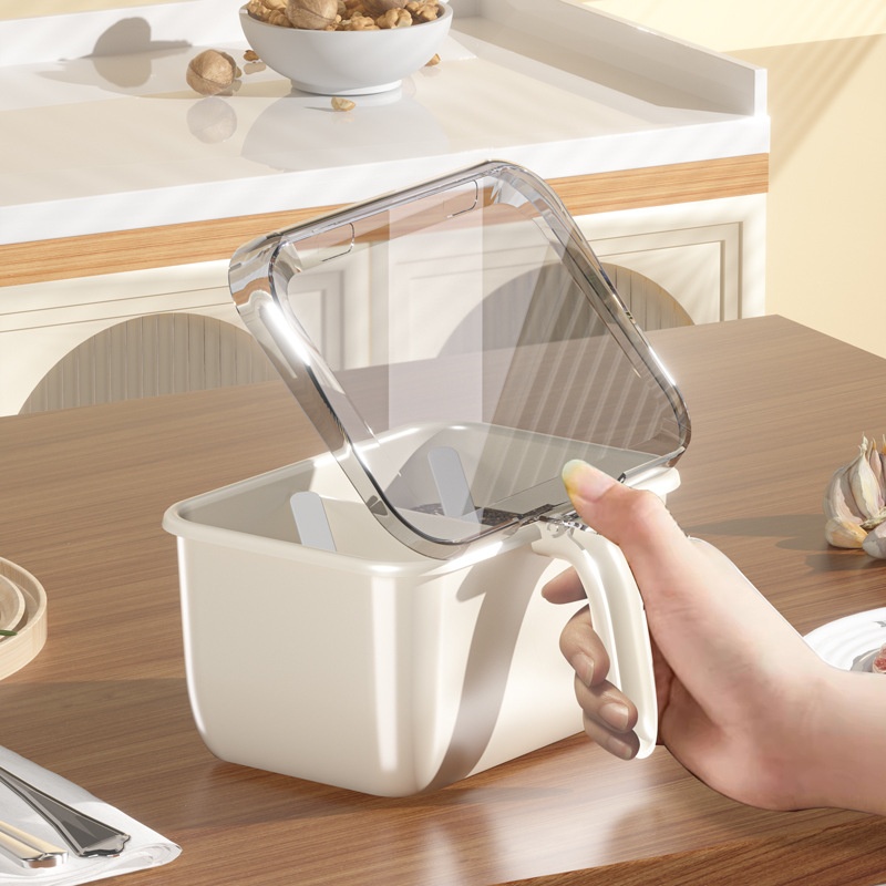 Seasoning Box Seasoning Jar Salt Jar Kitchen MSGSeasoning Storage Box High Value Sugar Jar Home Integrated Multi-grid