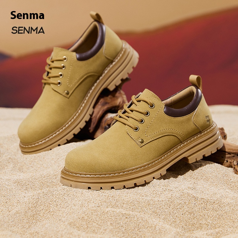 Semir Work Shoes Men's British Style Autumn All-match Business Casual Leather Shoes Low-top Martin Boots