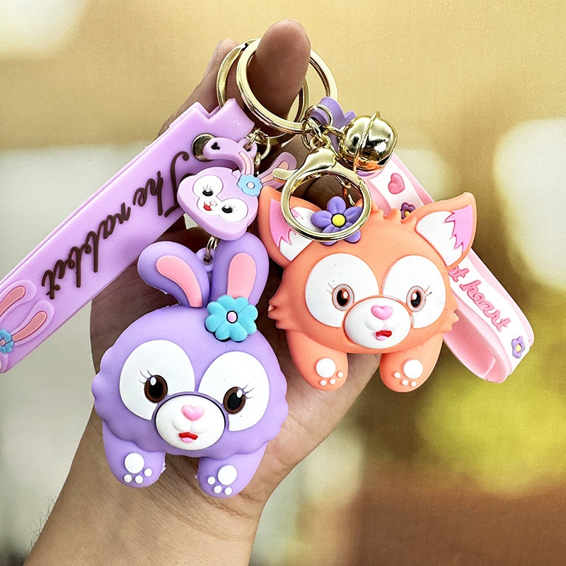 Cute Butt Quicksand Bottle Oil Keychain Female School Bag Pendant Acrylic Small Accessories Couple Pendant Key Chain