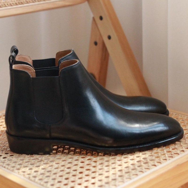 Men's Shoes Chelsea Short Boots Men's Boots Men's Martin Boots Suit Leather Shoes