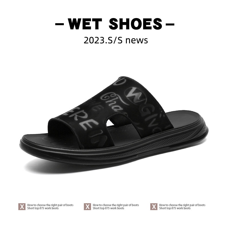 Summer Men's Microfiber Beach Sandals Unlimited Breathable Open-toed Men's Shoes First-hand