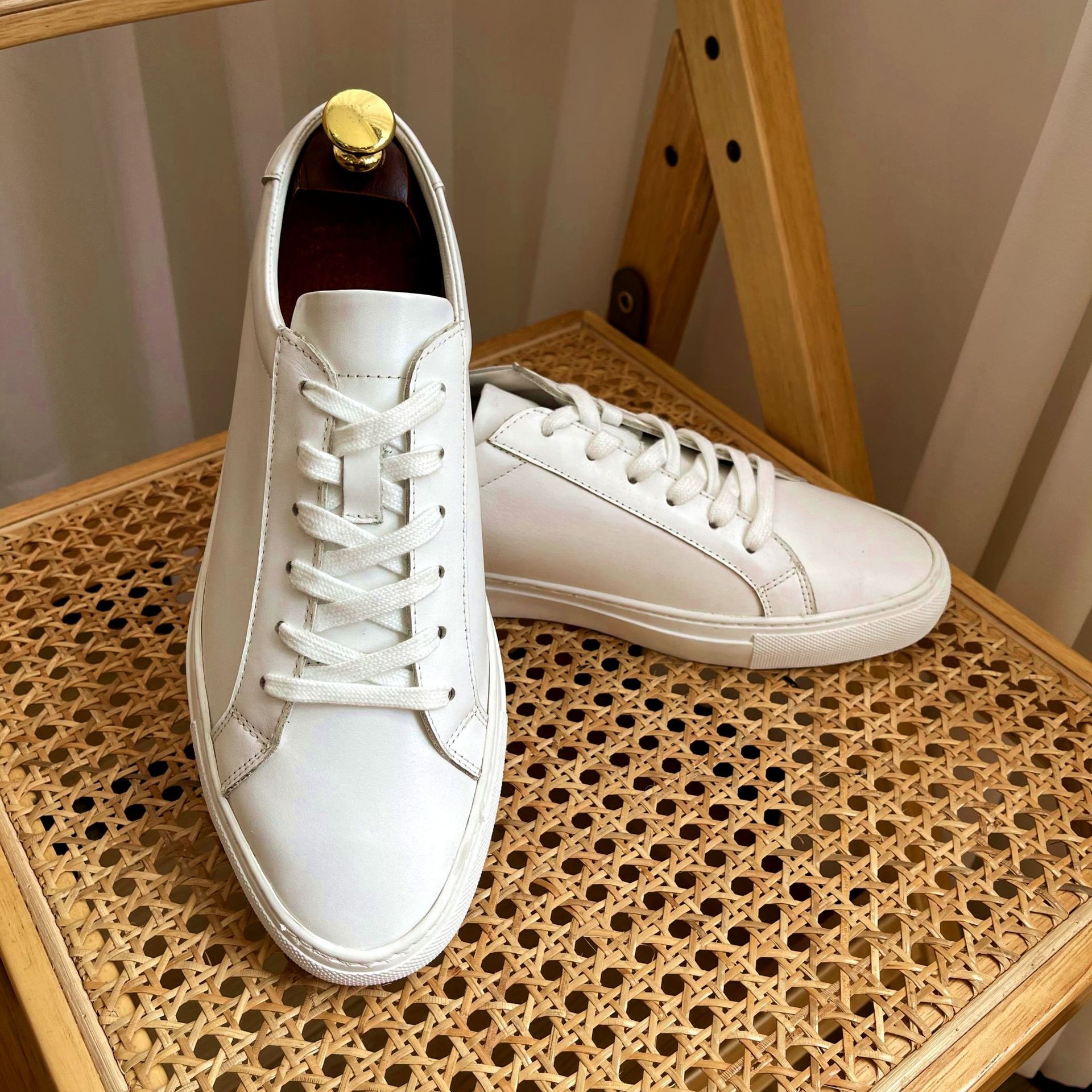 Low-top Korean-styley Shoes For Men And Women,Casual Couple Sports Shoes,York British CPWhite Shoes,Genuine Leather Flat Shoes