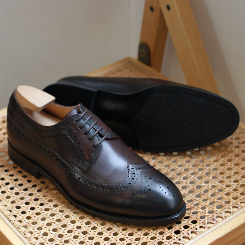 British Comfortable All-match Brogue Carved Oxford Top Layer Leather Breathable Retro All-match Suit Heightening Derby Shoes