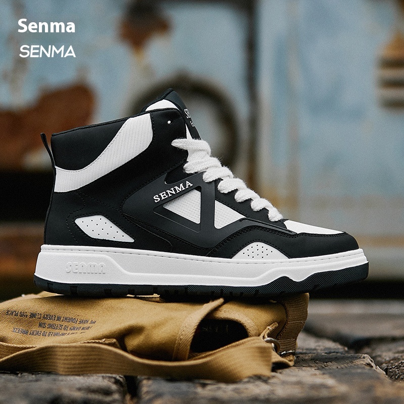 Semir High-top Shoes Men'sy Shoes Korean Styley All-match Sneakers White Shoes Men's Sports Casual Shoes