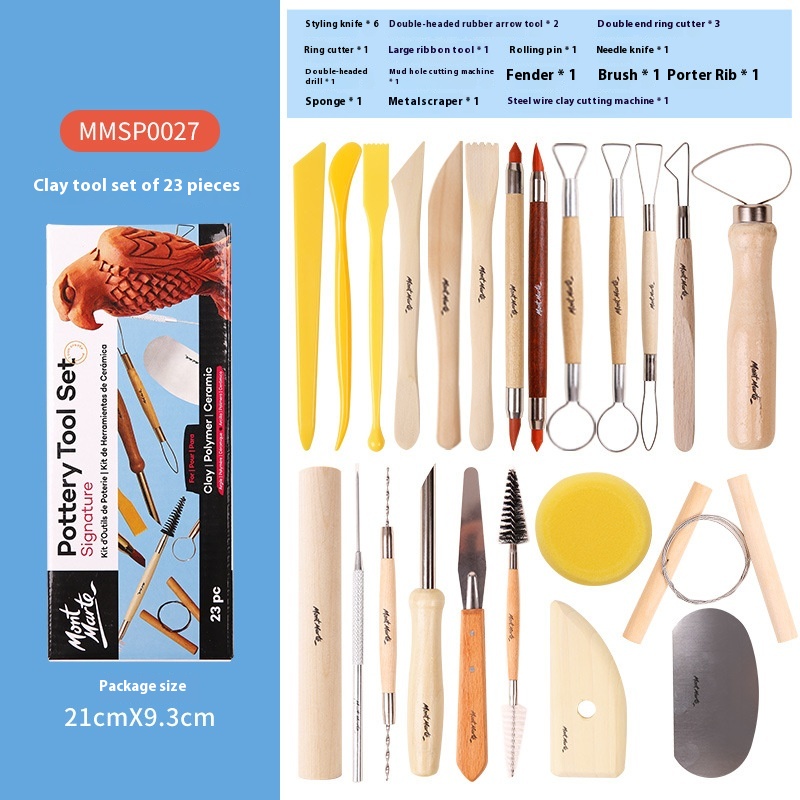 Montmartre Clay Tool Set Shaping Clay Stone Plastic Clay Mineral Soft Clay Tools