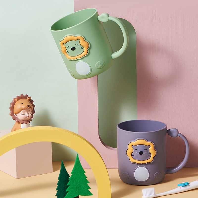 Creative Cartoon Little Lion Mouthwash Cup Children's Toothbrush Cup Household Water Cup Tooth Mug Wash Cup