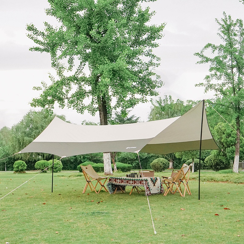 Xanodoji Outdoor Camping Octagonal Large Canopy Camping Sunshade Rainproof Cloth Beach Sunshade Tent Awning