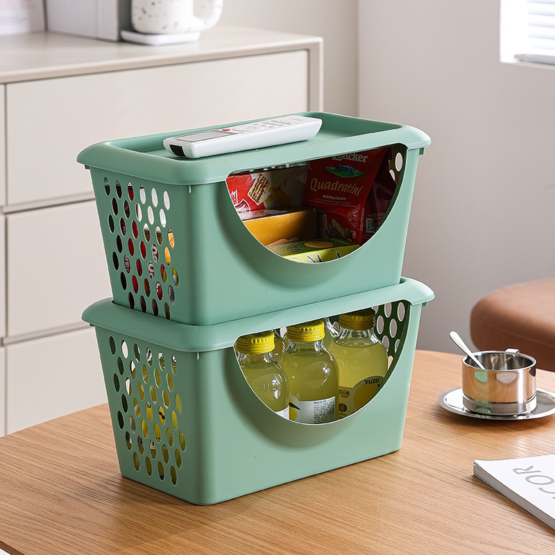 Snack Storage Basket Household Desktop Storage Box Sundries Fruit And Vegetable Beverage Storage Box Kitchen Storage Box Home Storage
