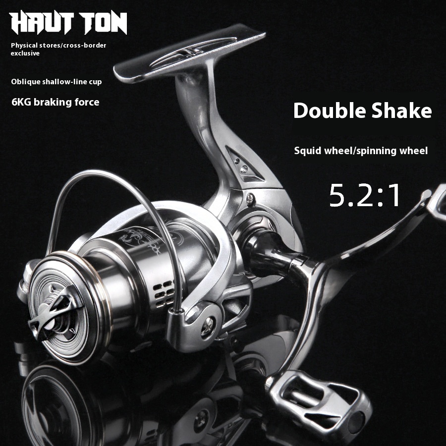 Haoton Small Golf Road Sub Spinning Reel Custom Stella Double Rocker Fishing Reel Long-distance Casting Micro Fish Reel SW
