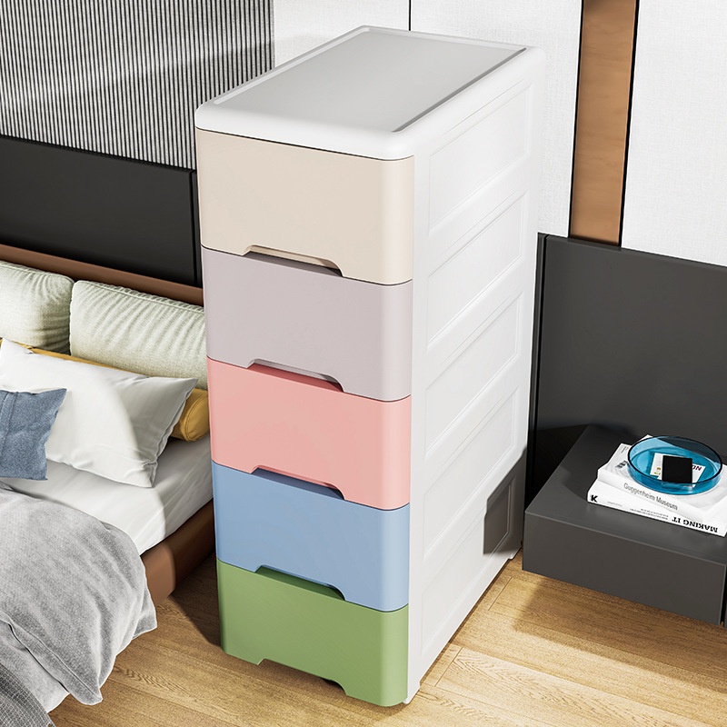 Chao Peng42 Width50 Depth Drawer Storage Cabinet Enlarged Deepened Thickened Solid Color Storage Cabinet Children's Wardrobe