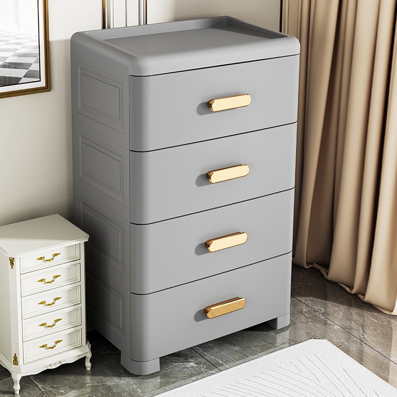European Style45-70 Width Drawer Storage Cabinet Pure White Storage Cabinet Living Room Storage Cabinet Bedroom Bedside Cabinet