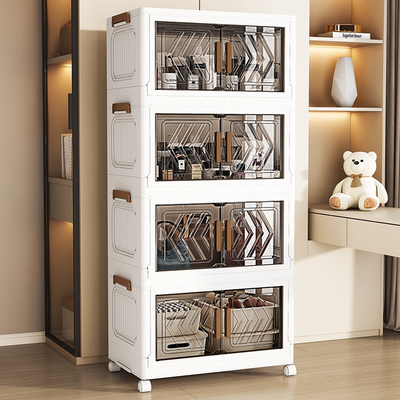 40--80 Wide Storage Cabinet Household Multi-layer Storage Cabinet Removable Plastic Children's Clothes Folding Storage Cabinet