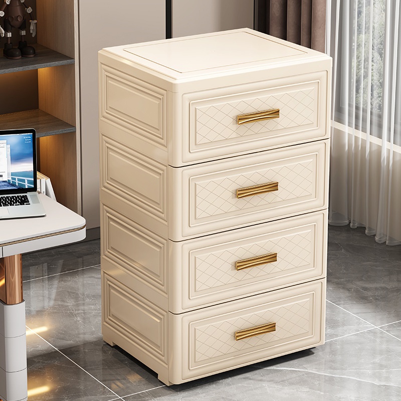 43 Width Drawer Bedside Table Plastic Cabinet Children's Toy Storage Cabinet Home Sundries Living Room Multifunctional Storage Cabinet