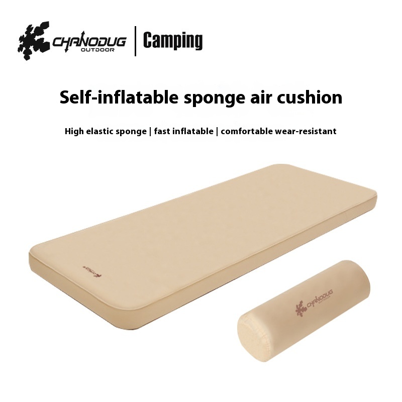 Shanuoduoji Automatic Inflatable Sleeping Pad Outdoor Tent Cover Peach Skin Mattress Moisture-proof Mat Floor Mat Thick Cheese Mat