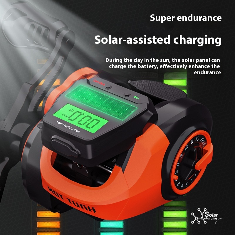 Clearance Warehouse Sold Out,No Production,Digital Display Water Drop Reel,Solar Charging Sea Fishing Reel,Deep Line Cup Fishing Reel