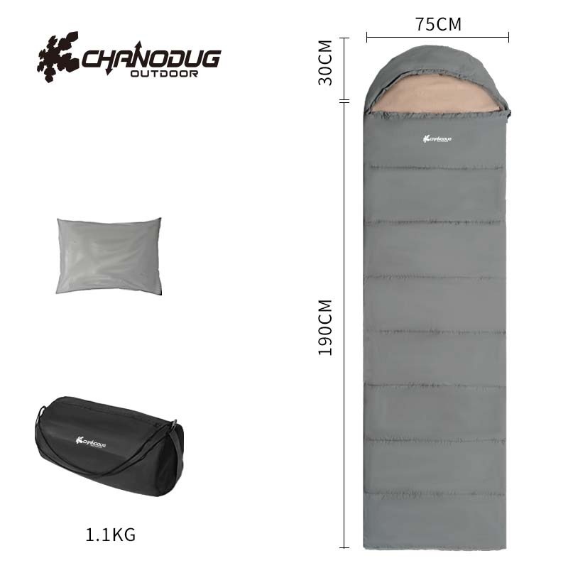 Xia Nuo Duoji Outdoor Adult Sleeping Bag With Pillow Winter Camping Cold-proof Warm Sleeping Bag Thickened Single Emergency Sleeping Bag