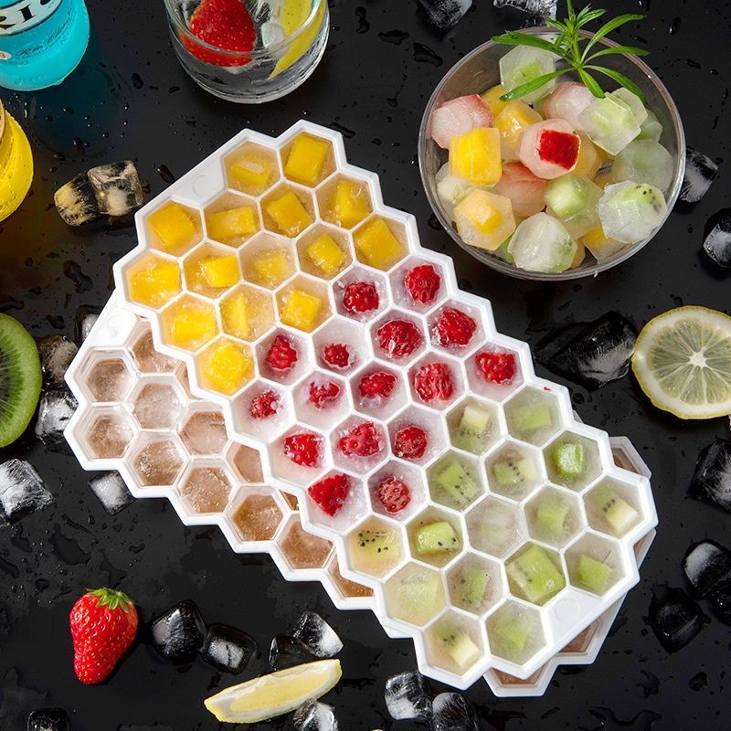 Clearance Sale Silicone Ice Cube Mold Whiskey Soft Bottom Press Ice Cube Mold Refrigerator Home Ice Box