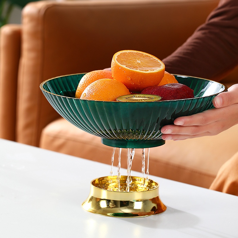 Light Luxury Style Fruit Plate Home Living Room Coffee Table Candy Box Ornaments High-end Snack Storage Box High-value Dried Fruit Plate