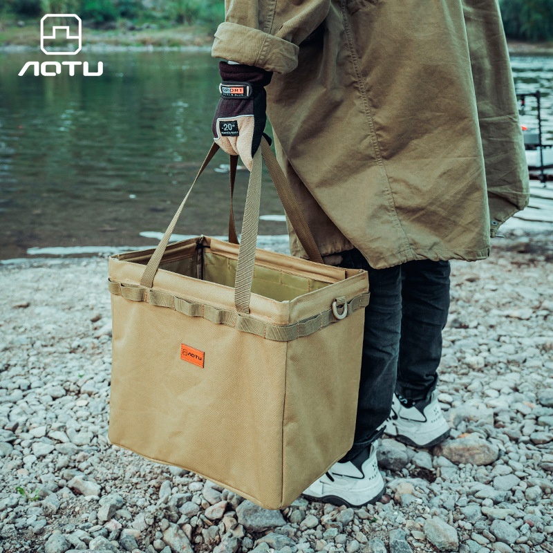 Outdoor Foldable Storage Box Camping Storage Tool Bag Large Capacity Handbag Multifunctional Storage Picnic Storage Bag