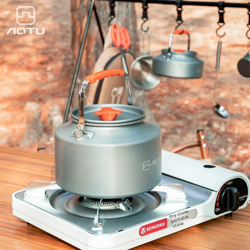 Outdoor2 LKettle For Brewing Tea,Outdoor Portable Stove,Picnic Alcohol Small Teapot,Camping Water Boiling Coffee Pot