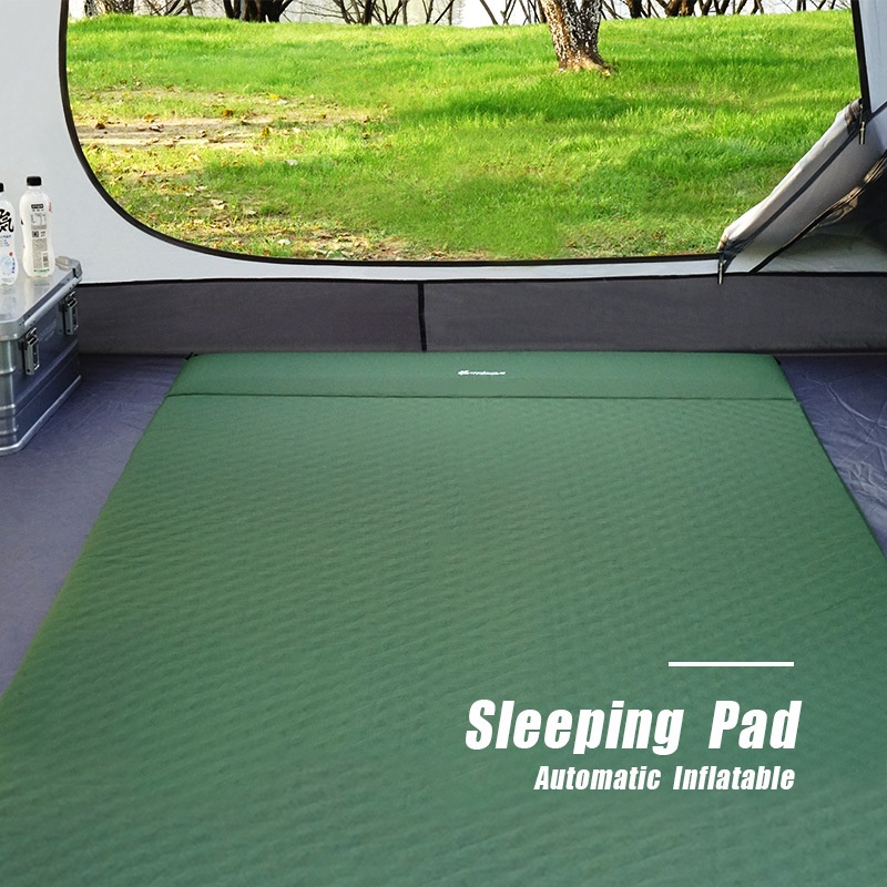 Outdoor Automatic Inflatable Camping Pad Thickened With Pillow Moisture-proof Pad Tent Sleeping Pad Double Inflatable Mattress Lunch Break Pad