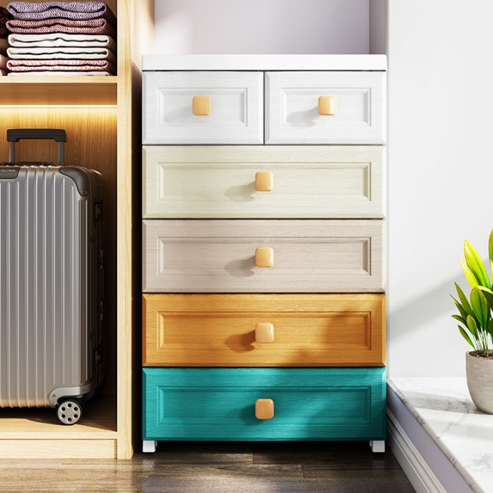 45-70cm Thickened Storage Cabinet56 Wide Plastic Storage Box Underwear Gap Drawer Storage Cabinet Snack Cabinet