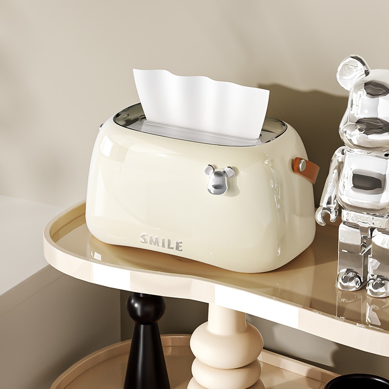 Tissue Box Home Living Room Creative Paper Storage Box Net Red Coffee Table High-end Light Luxury Napkin Box