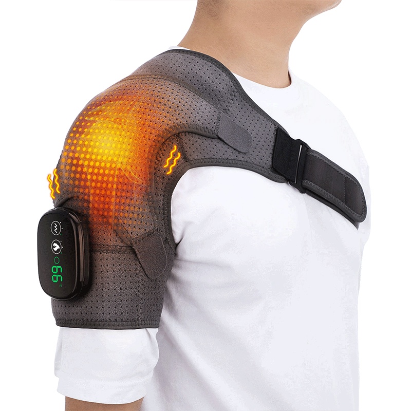 Shoulder Guard Touch Screen Temperature Control Electric Heating Shoulder Guard With5000 MAh Battery Health Massage Protective Gear