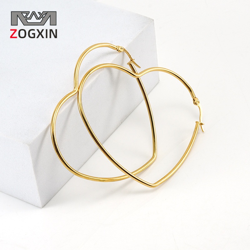 Titanium Steel Earrings Electroplating Polishing Round Line Female Style Atmospheric Fashion Vibrato Style Foreign Trade Jewelry Female