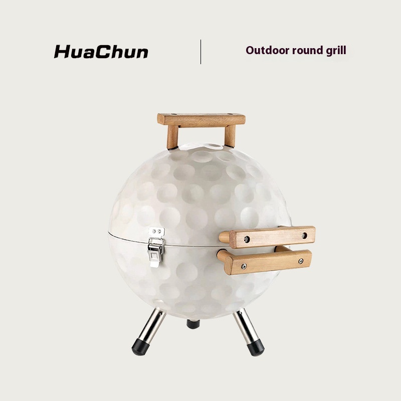 Outdoor Picnic Portable Lightweight Golf Ball Type Home Camping BBQCharcoal Fire Outdoor Barbecue Stove