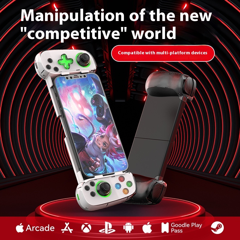 D7 Stretch Handle With Light Hall Rocker IOSAndroid Computer Switch Wireless Bluetooth Mobile Game Controller