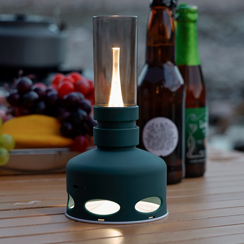 Outdoor Camping Lamp Led Kerosene Lamp Atmosphere Canopy Tent Lamp Retro Lantern Camping Lighting Camp Lamp Charging