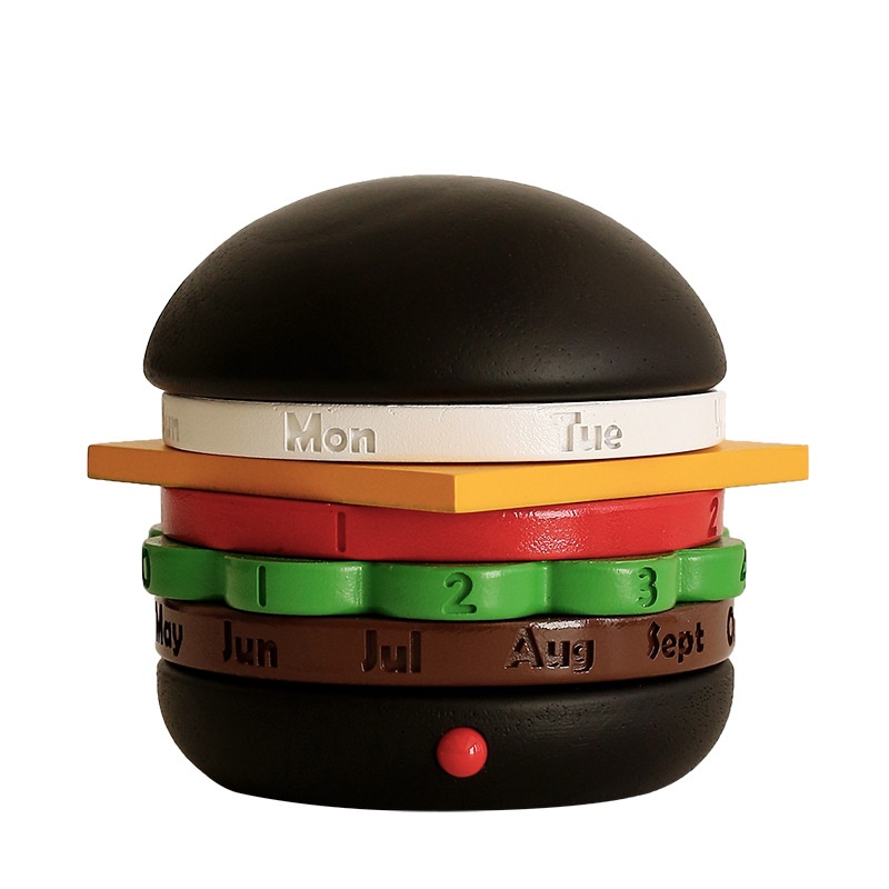 Hamburg Calendar Object Gift Bedroom Bedside Anniversary Valentine's Day Gift Perpetual Calendar Desk Calendar Rotating Calendar
