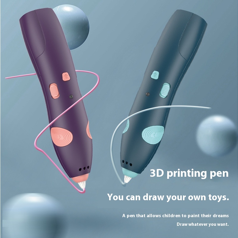 3 DPrinting Pen Painting Pen Set Low Temperature Wireless Creative Graffiti Toy Children Diy Three-dimensional Painting Pen