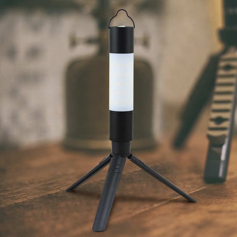 Outdoor Camping Lighthouse With Lampshade Magnetic Zoom Flashlight Multifunctional LEDHanging Tent Atmosphere Lamp Hanging Lamp