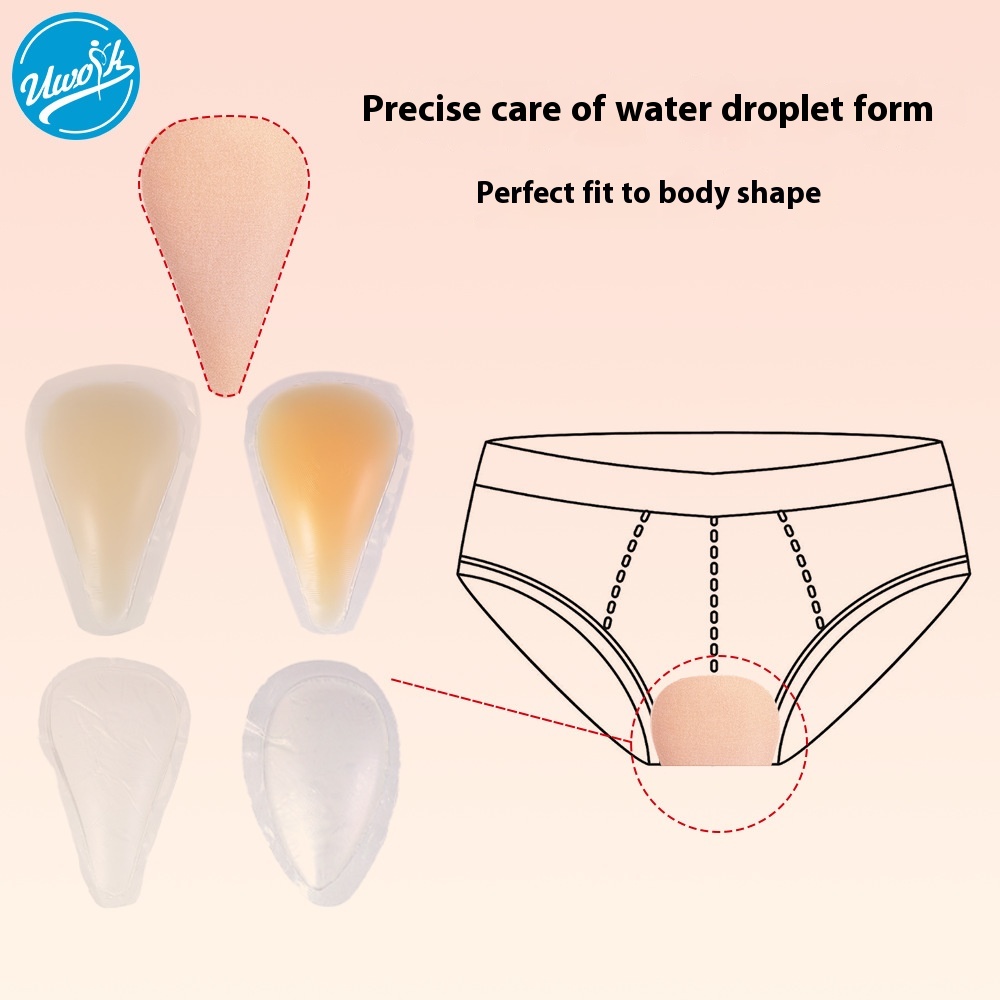 Invisible Seamless Underwear Stickers Ultra-thin Self-adhesive Anti-exposure Stickers For Women Swimming Sports Yoga Silicone Private Stickers