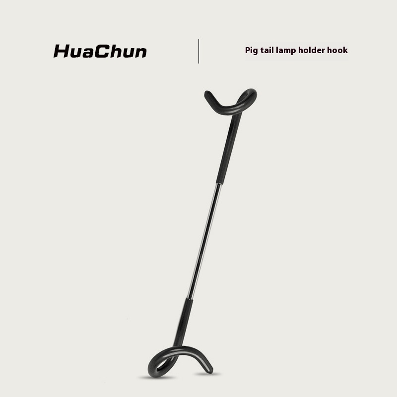 Outdoor Double Head Hook Stainless Steel Pig Tail Hook SType Storage Hook Tent Canopy Accessories Metal Hook Light Hook