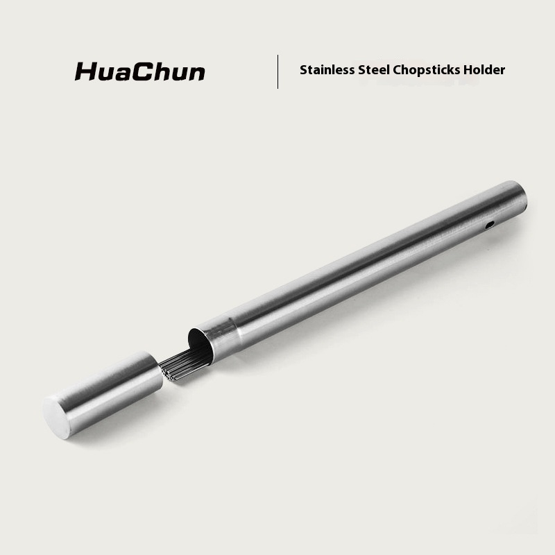 Outdoor Stainless Steel Reusable Skewer Tube Barbecue Needle Storage Skewer Outdoor Camping Barbecue Utensils
