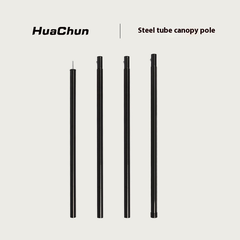 Outdoor Awning Pole Tent Foyer Bracket Thickened Iron Pipe Tent Pole Awning Pipe Accessories Steel Pipe Support Pole