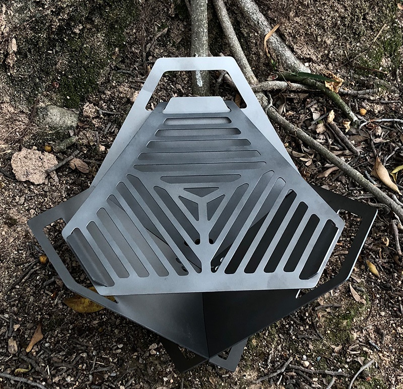 Lotus Pure Titanium Barbecue Stove Outdoor Detachable Barbecue Stove Portable Pure Titanium Barbecue Stove