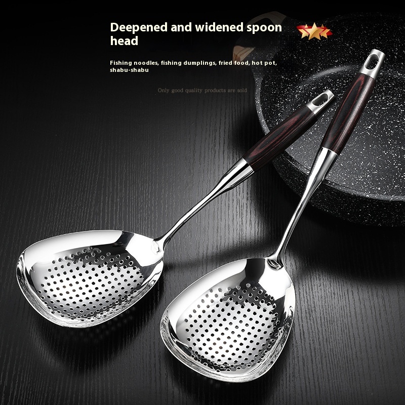 Jidu Noodle Colander316 Stainless Steel Large Colander Kitchen Household Fried Dumpling Cooking Noodle Net Colander