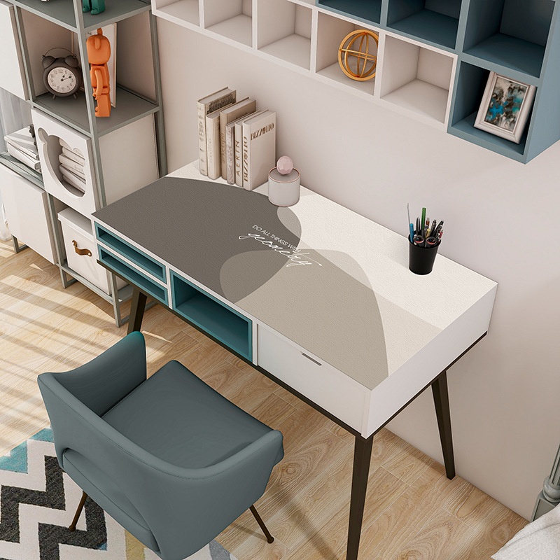 Nordic Leather Desk Tablecloth Waterproof,Oil-proof,Scalding-proof And Wash-free Thickened Pvc Leather Desk Cloth Table Mat