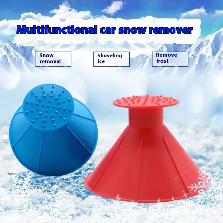Multi-Functional Car Snow Shovel,Snow Removal Tool With Scraper And Brush For Winter Car Care