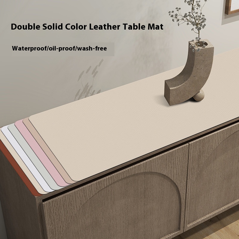 Leather Table Mat TVCabinet Tablecloth Pad Cloth Waterproof Dustproof Moisture-proof Tablecloth TVCabinet Shoe Cabinet Dust Cover Cloth