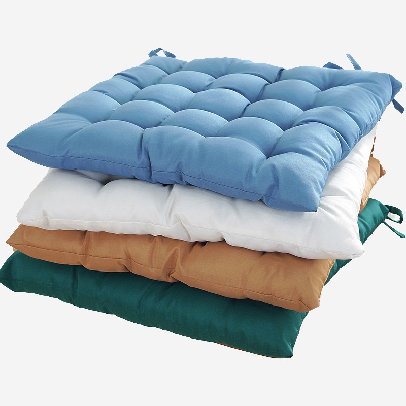 16-point Positioning Solid Color Oxford Cloth Square Office Thick Chair Cushion Foreign Trade Export Western Dining Chair Cushion