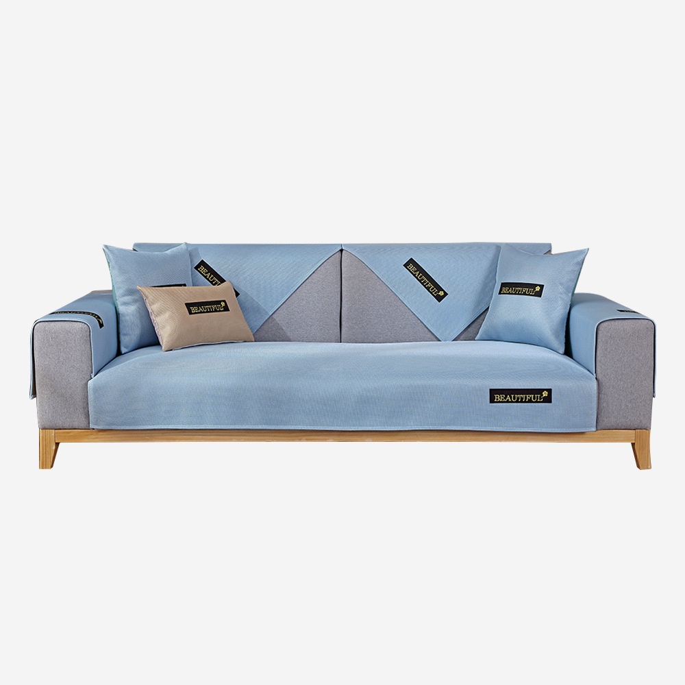 Summer Ice Silk Sofa Mat Modern Simple Summer Foldable Washable Sofa Seat Cushion