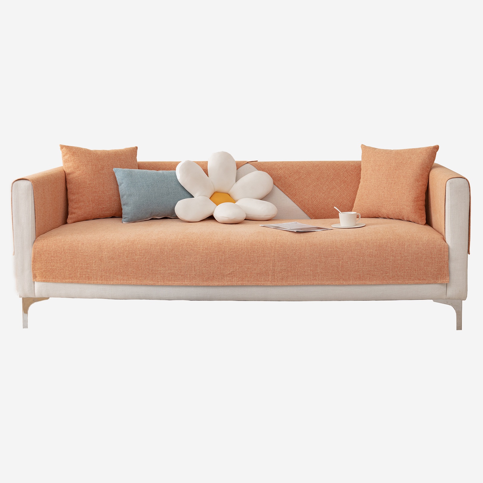 Sofa Cushions Universal For All Seasons Chenille Cushions Cloth Leather Sofa Non-slip Backrest Armrest Towel