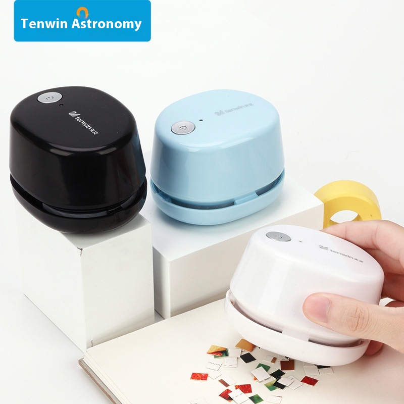 Astronomy Tenwin&Mini Desktop Vacuum Cleaner Eraser Crumbs Smoke Dust Cleaning Vacuum Cleaner Rechargeable8053